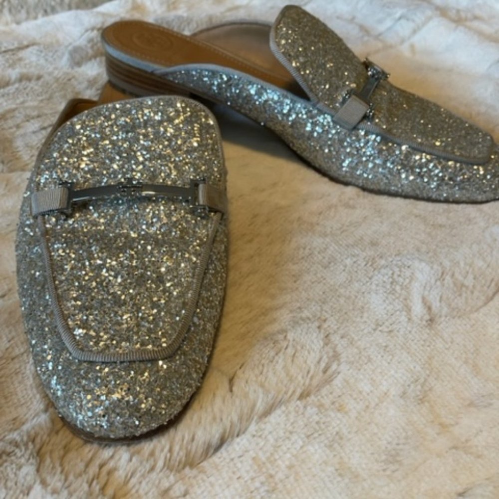 Tory Burch Glitter Mules 75